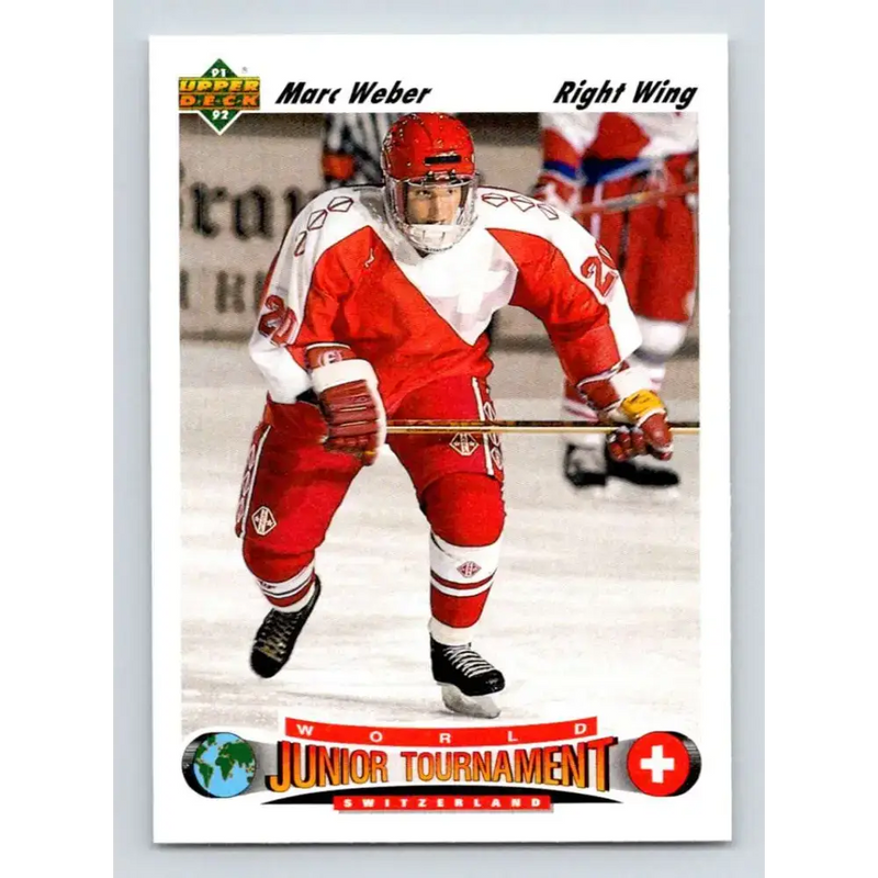 1991-92 Upper Deck #666 Marc Weber NM-MT RC Rookie Hockey Card - Hockey Card Single