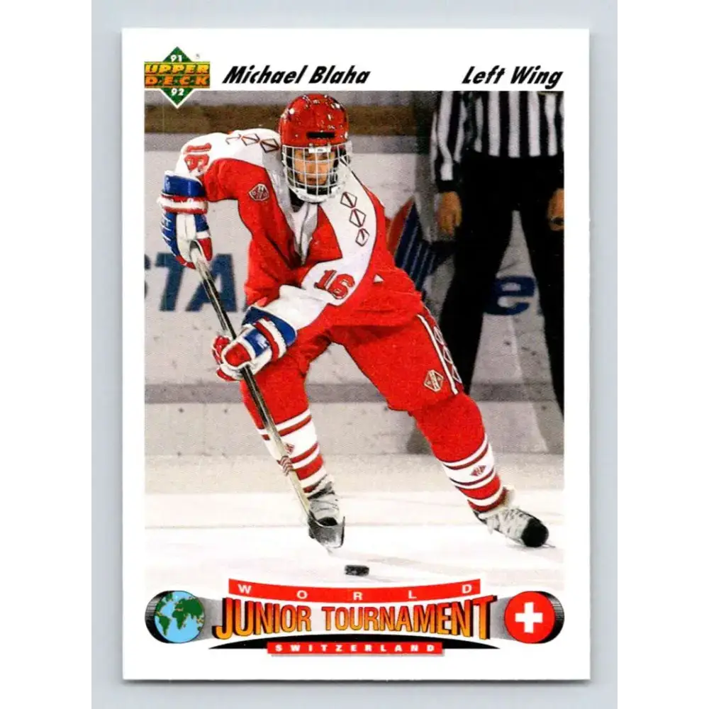 1991-92 Upper Deck #669 Michael Blaha NM-MT RC Rookie Hockey Card - Hockey Card Single