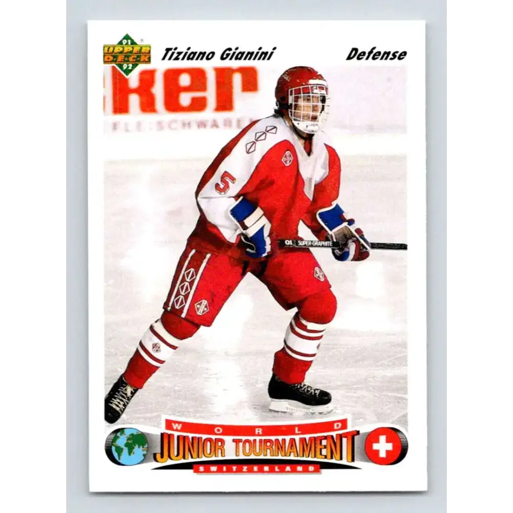 1991-92 Upper Deck #670 Tiziano Gianini NM-MT RC Rookie Hockey Card - Hockey Card Single