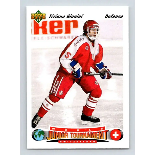 1991-92 Upper Deck #670 Tiziano Gianini NM-MT RC Rookie Hockey Card - Hockey Card Single