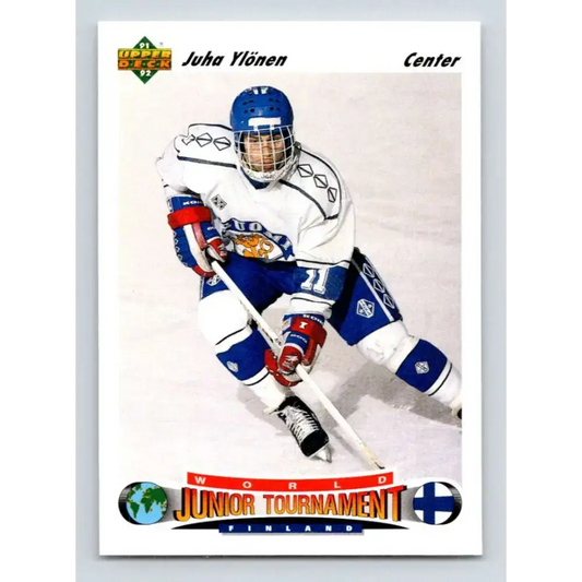 1991-92 Upper Deck #673 Juha Ylonen NM-MT RC Rookie Hockey Card - Hockey Card Single