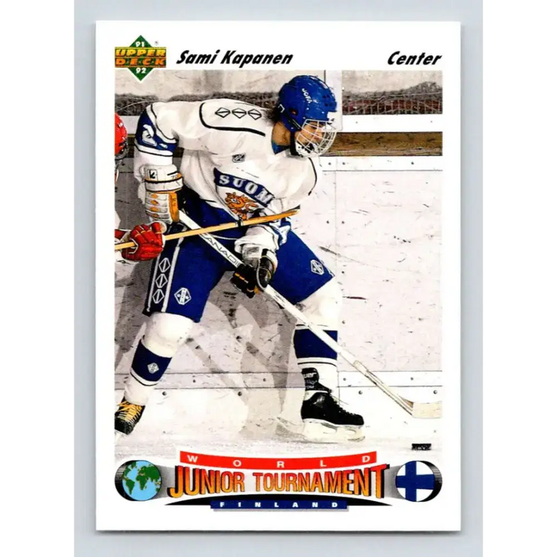 1991-92 Upper Deck #674 Sami Kapanen NM-MT RC Rookie Hockey Card