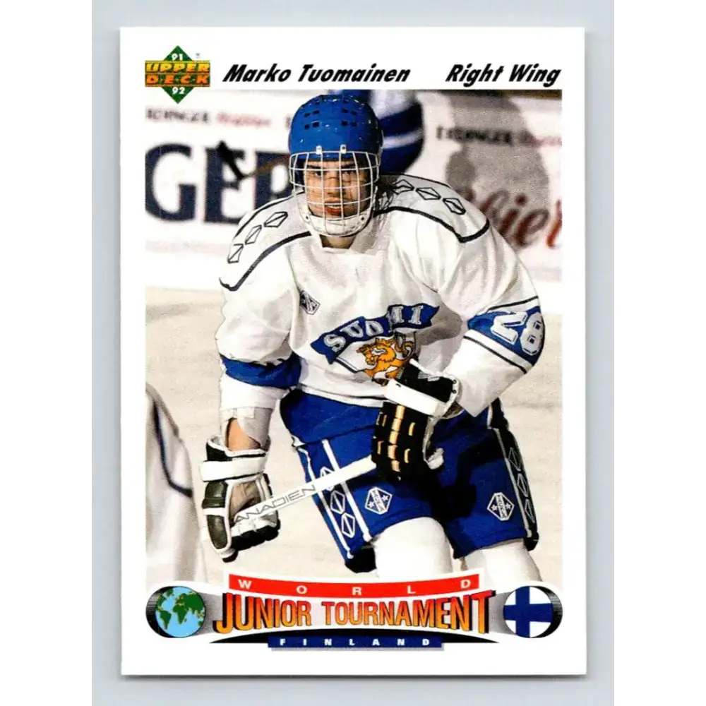 1991-92 Upper Deck #675 Marko Tuomainen NM-MT RC Rookie Hockey Card