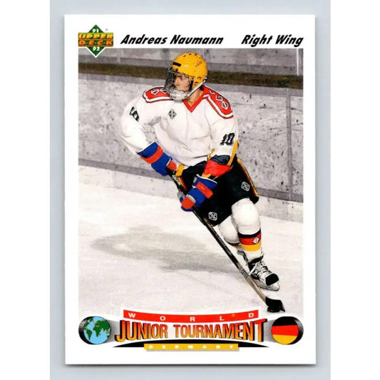 1991-92 Upper Deck #678 Andreas Naumann NM-MT RC Rookie Hockey Card - Hockey Card Single