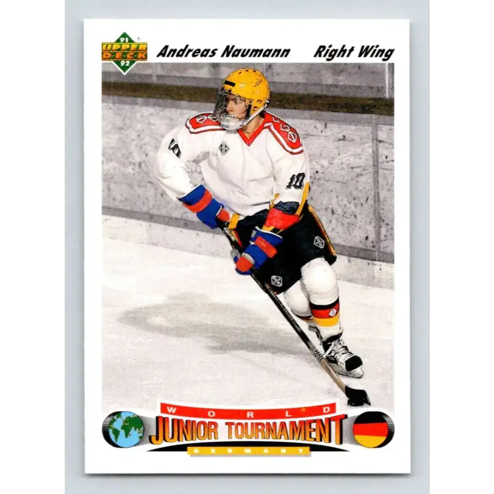 1991-92 Upper Deck #678 Andreas Naumann NM-MT RC Rookie Hockey Card - Hockey Card Single