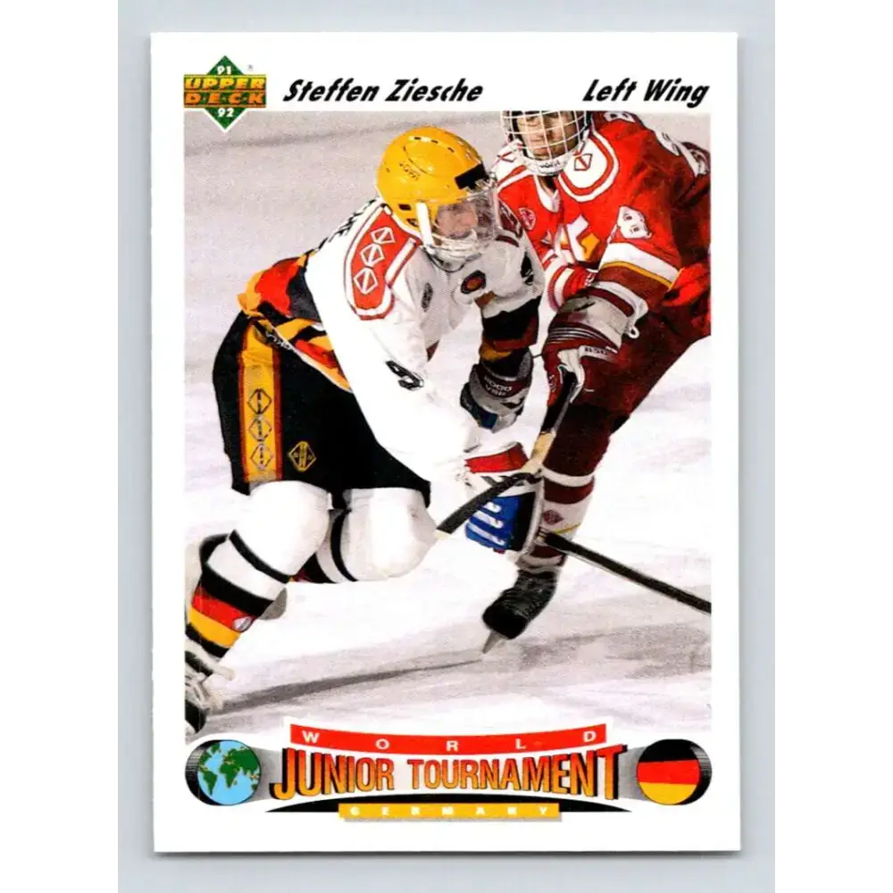 1991-92 Upper Deck #679 Steffen Ziesche NM-MT RC Rookie Hockey Card - Hockey Card Single