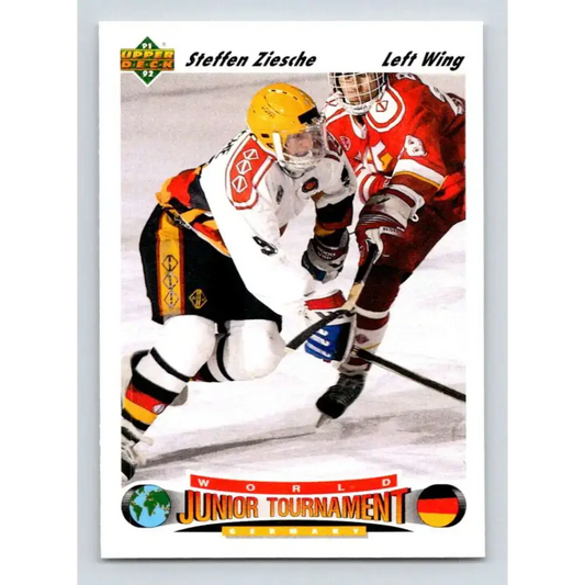 1991-92 Upper Deck #679 Steffen Ziesche NM-MT RC Rookie Hockey Card - Hockey Card Single