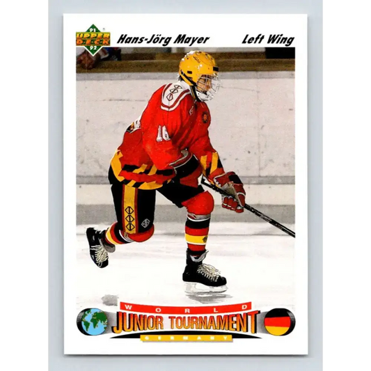 1991-92 Upper Deck #682 Hans-Jorg Mayer NM-MT RC Rookie Hockey Card - Hockey Card Single