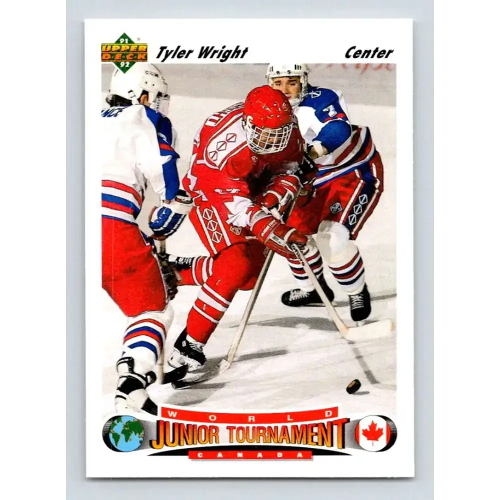 1991-92 Upper Deck #686 Tyler Wright NM-MT RC Rookie Hockey Card - Hockey Card Single