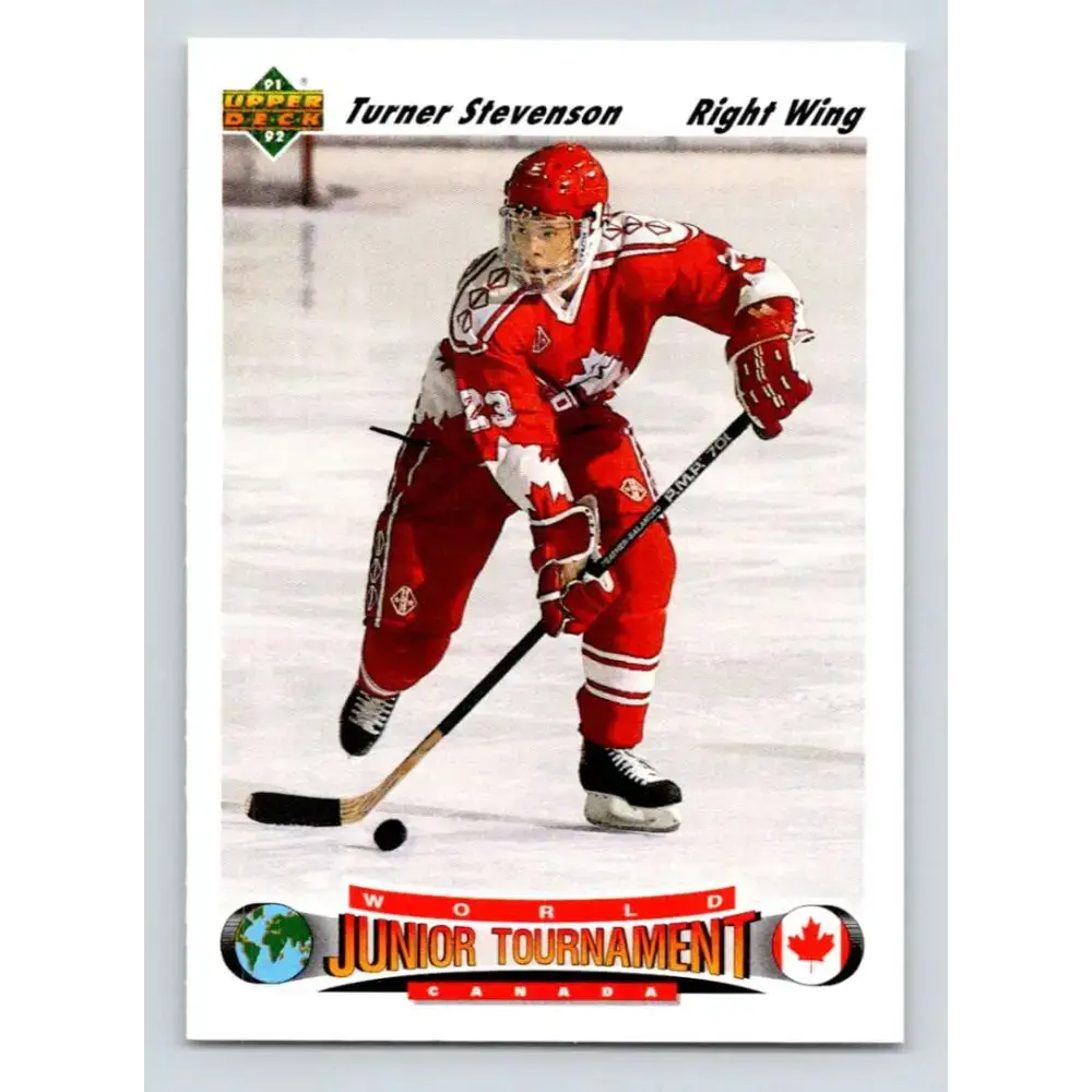 1991-92 Upper Deck #691 Turner Stevenson NM-MT RC Rookie Hockey Card - Hockey Card Single