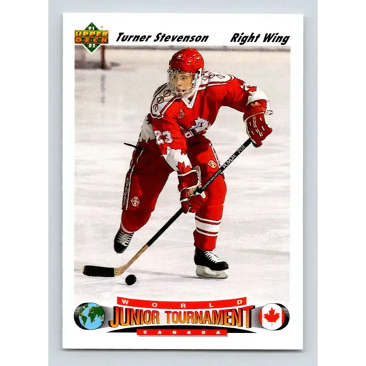 1991-92 Upper Deck #691 Turner Stevenson NM-MT RC Rookie Hockey Card - Hockey Card Single
