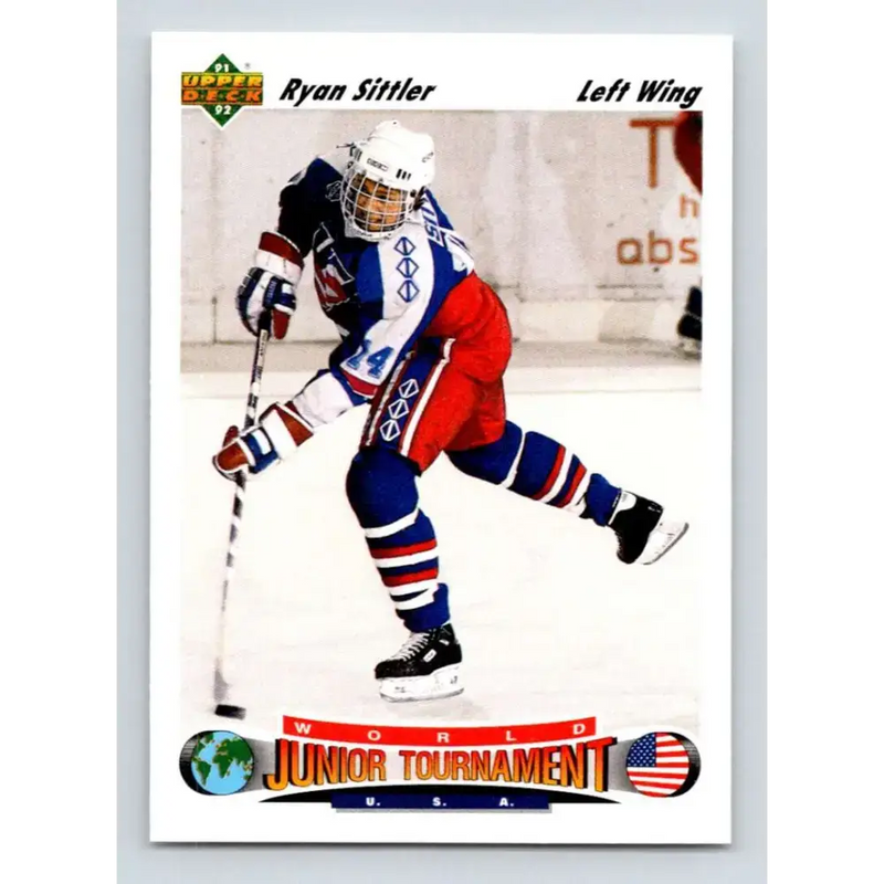 1991-92 Upper Deck #695 Ryan Sittler NM-MT RC Rookie Hockey Card - Hockey Card Single