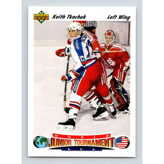 1991-92 Upper Deck #698 Keith Tkachuk NM-MT RC Rookie Winnipeg Jets Hockey Card
