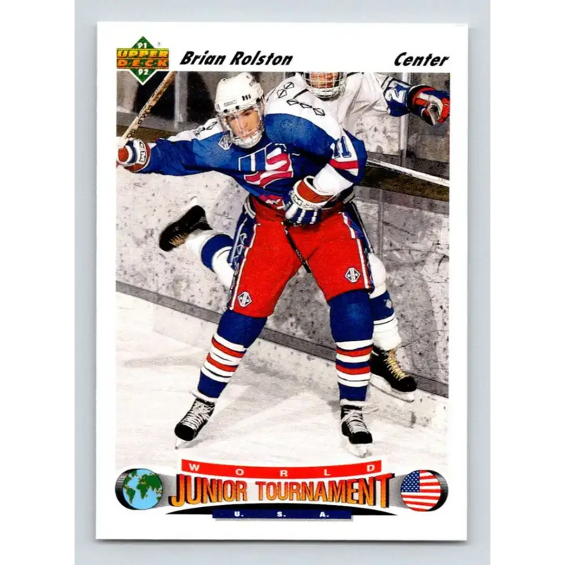 1991-92 Upper Deck #699 Brian Rolston NM-MT RC Rookie Hockey Card - Hockey Card Single