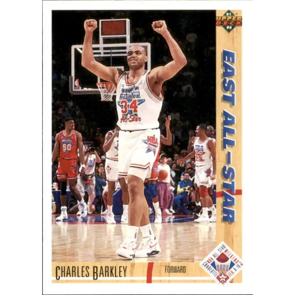 1991-92 Upper Deck #70 Charles Barkley AS NM-MT Philadelphia 76ers Basketball Card - Basketball Card Single