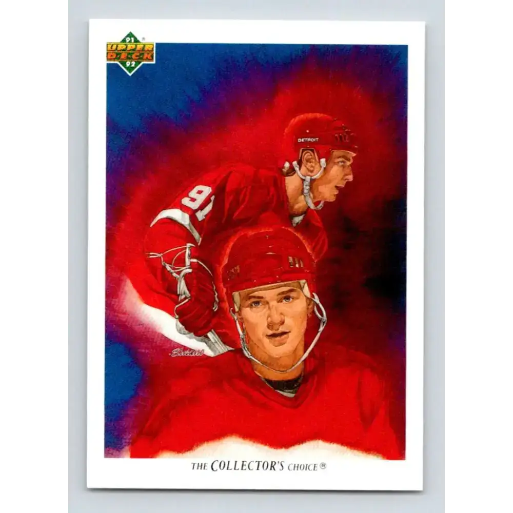 1991-92 Upper Deck #82 Sergei Fedorov TC NM-MT Detroit Red Wings Hockey Card - Hockey Card Single