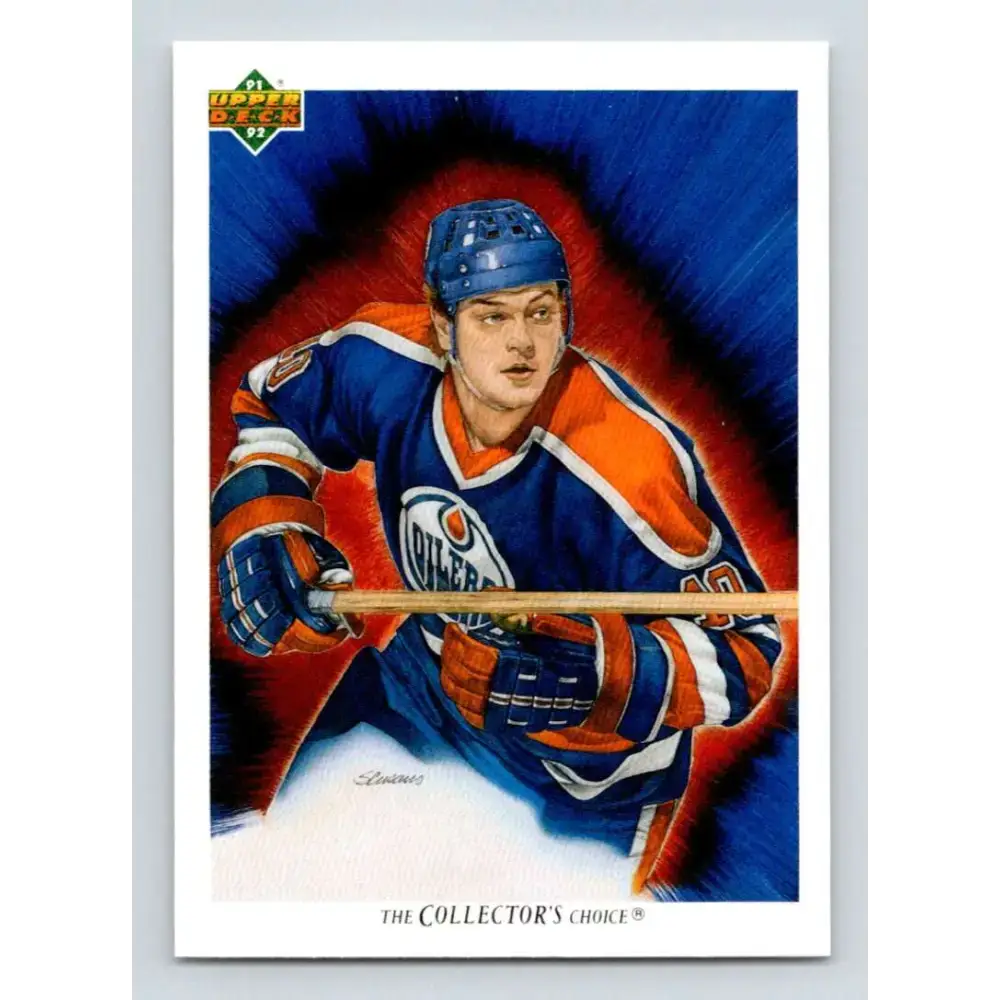 1991-92 Upper Deck #83 Esa Tikkanen NM-MT Edmonton Oilers Hockey Card - Hockey Card Single