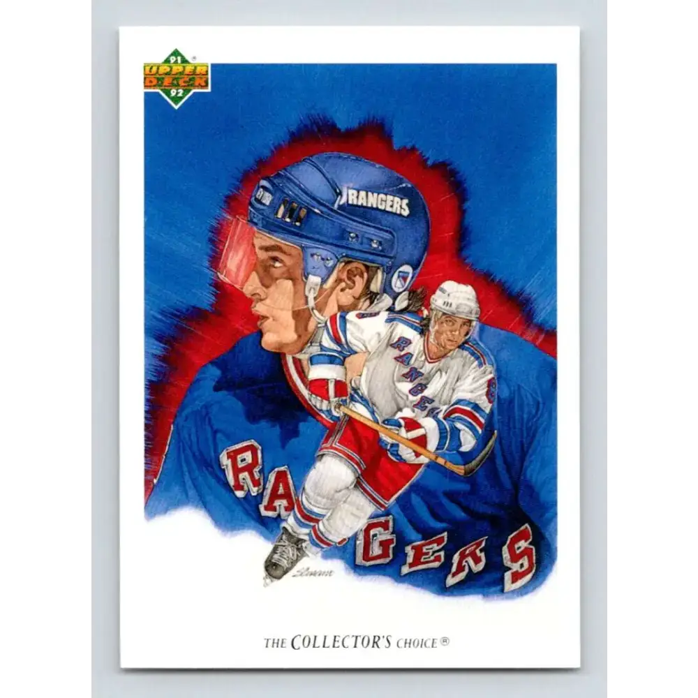 1991-92 Upper Deck #90 Darren Turcotte NM-MT New York Rangers Hockey Card - Hockey Card Single