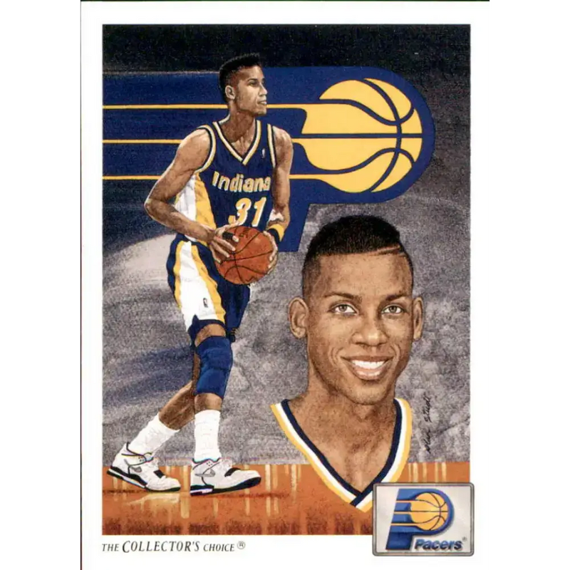1991-92 Upper Deck #90 Reggie Miller TC NM-MT Indiana Pacers Basketball Card - Basketball Card Single