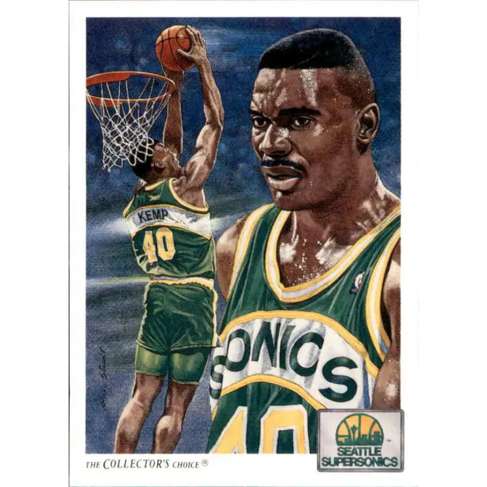 1991-92 Upper Deck #96 Shawn Kemp TC NM-MT Seattle SuperSonics Basketball Card - Basketball Card Single