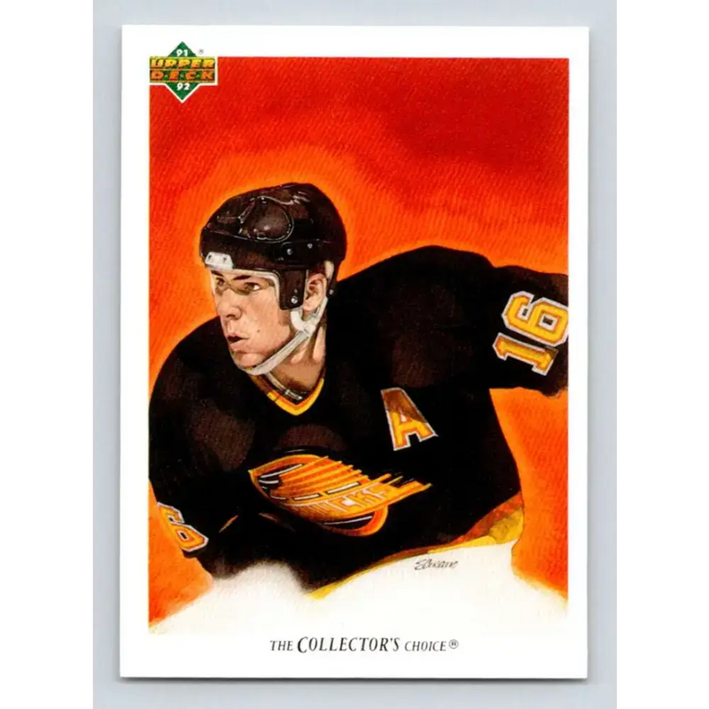 1991-92 Upper Deck #97 Trevor Linden TC NM-MT Vancouver Canucks Hockey Card - Hockey Card Single