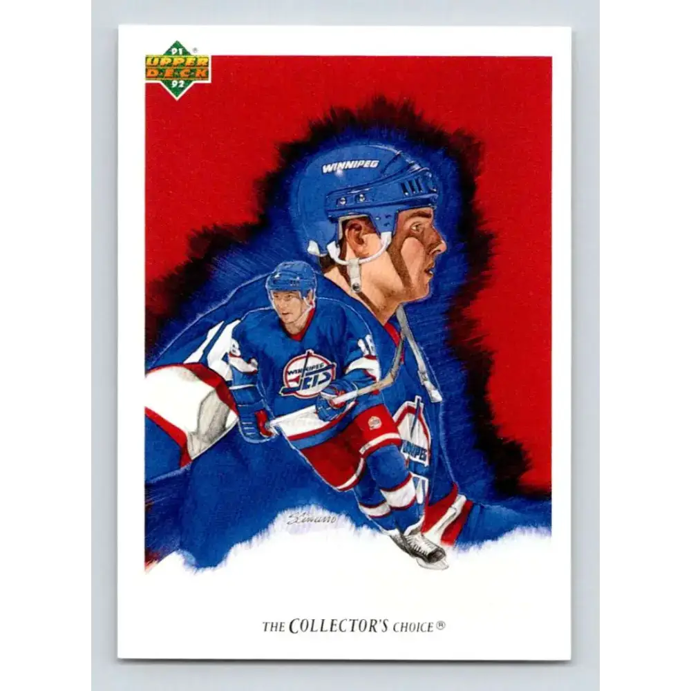 1991-92 Upper Deck #99 Ed Olczyk NM-MT Winnipeg Jets Hockey Card - Hockey Card Single