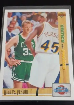 1991-92 Upper Deck - Classic Confrontation Larry Bird Chuck Person #30. NRMT+ - Basketball Card Single