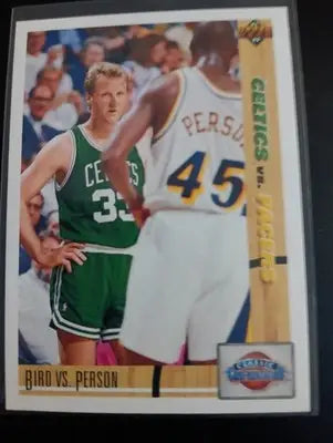 1991-92 Upper Deck - Classic Confrontation Larry Bird Chuck Person #30. NRMT+ - Basketball Card Single