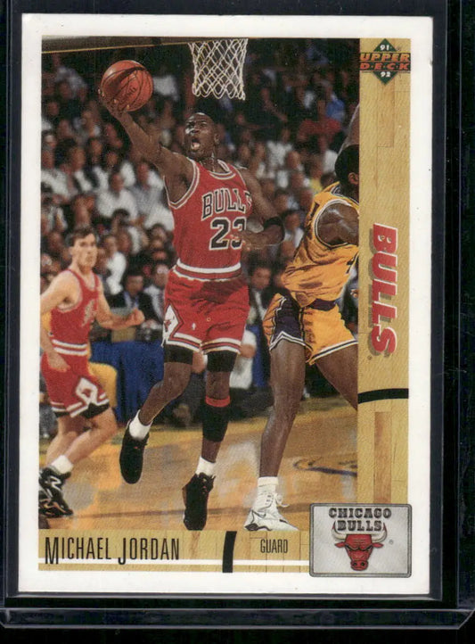 1991 Upper Deck Michael Jordan basketball card from 1991-92 Upper Deck collection