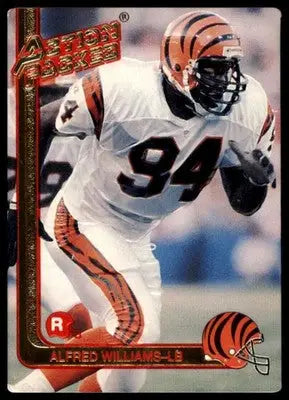 1991 Action Packed Rookie/Update Alfred Williams RC 4 Cincinnati Bengals