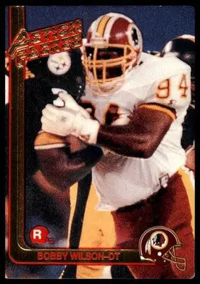 1991 Action Packed Rookie/Update Bobby Wilson RC 13 Washington Redskins