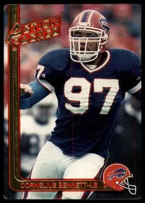 1991 Action Packed Rookie/Update Cornelius Bennett 82 Buffalo Bills