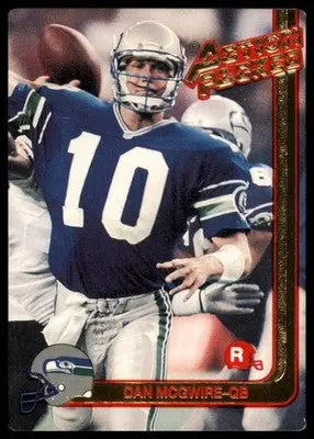 1991 Action Packed Rookie/Update Dan McGwire RC 12 Seattle Seahawks