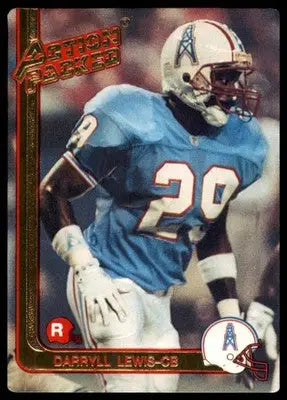 1991 Action Packed Rookie/Update Darryll Lewis RC 72 Houston Oilers