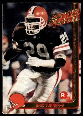 1991 Action Packed Rookie/Update Eric Turner RC 2 Cleveland Browns