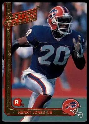 1991 Action Packed Rookie/Update Henry Jones RC 38 Buffalo Bills