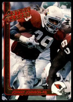 1991 Action Packed Rookie/Update Johnny Johnson RC 83 Phoenix Cardinals