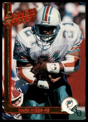 1991 Action Packed Rookie/Update Mark Higgs RC 75 Miami Dolphins