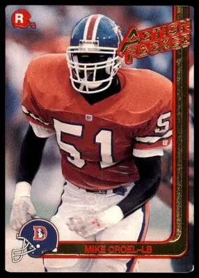 1991 Action Packed Rookie/Update Mike Croel RC 3 Denver Broncos