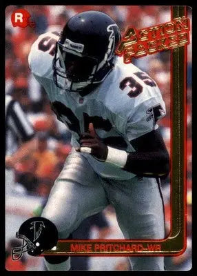 1991 Action Packed Rookie/Update Mike Pritchard RC 9 Atlanta Falcons