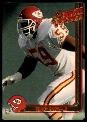 1991 Action Packed Rookie/Update Percy Snow 81 Kansas City Chiefs