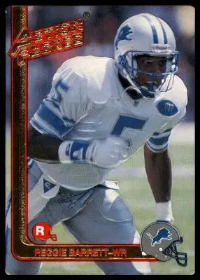 1991 Action Packed Rookie/Update Reggie Barrett RC 24 Detroit Lions
