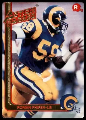 1991 Action Packed Rookie/Update Roman Phifer RC 43 Los Angeles Rams