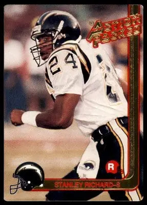 1991 Action Packed Rookie/Update Stanley Richard RC 5 San Diego Chargers