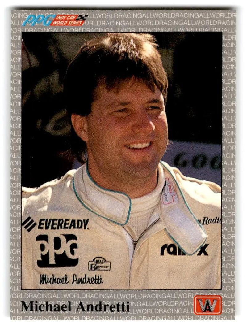 1991 All World #25 Michael Andretti - Racing Card Single