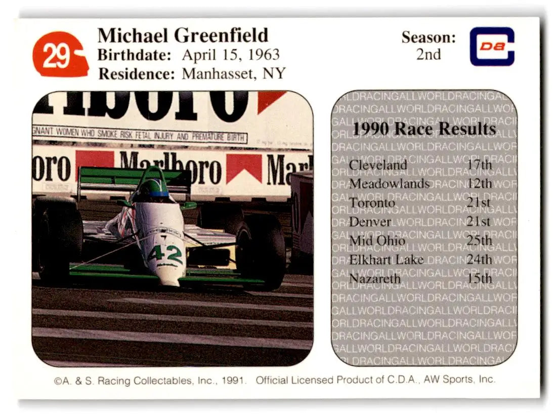 1991 All World #29 Michael Greenfield - Non-Sports Card Single