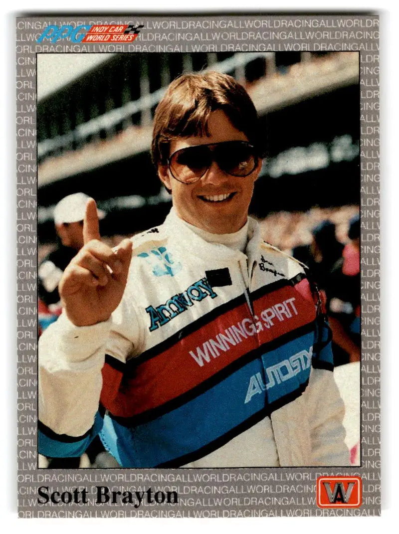 1991 All World #39 Scott Brayton - Racing Card Single