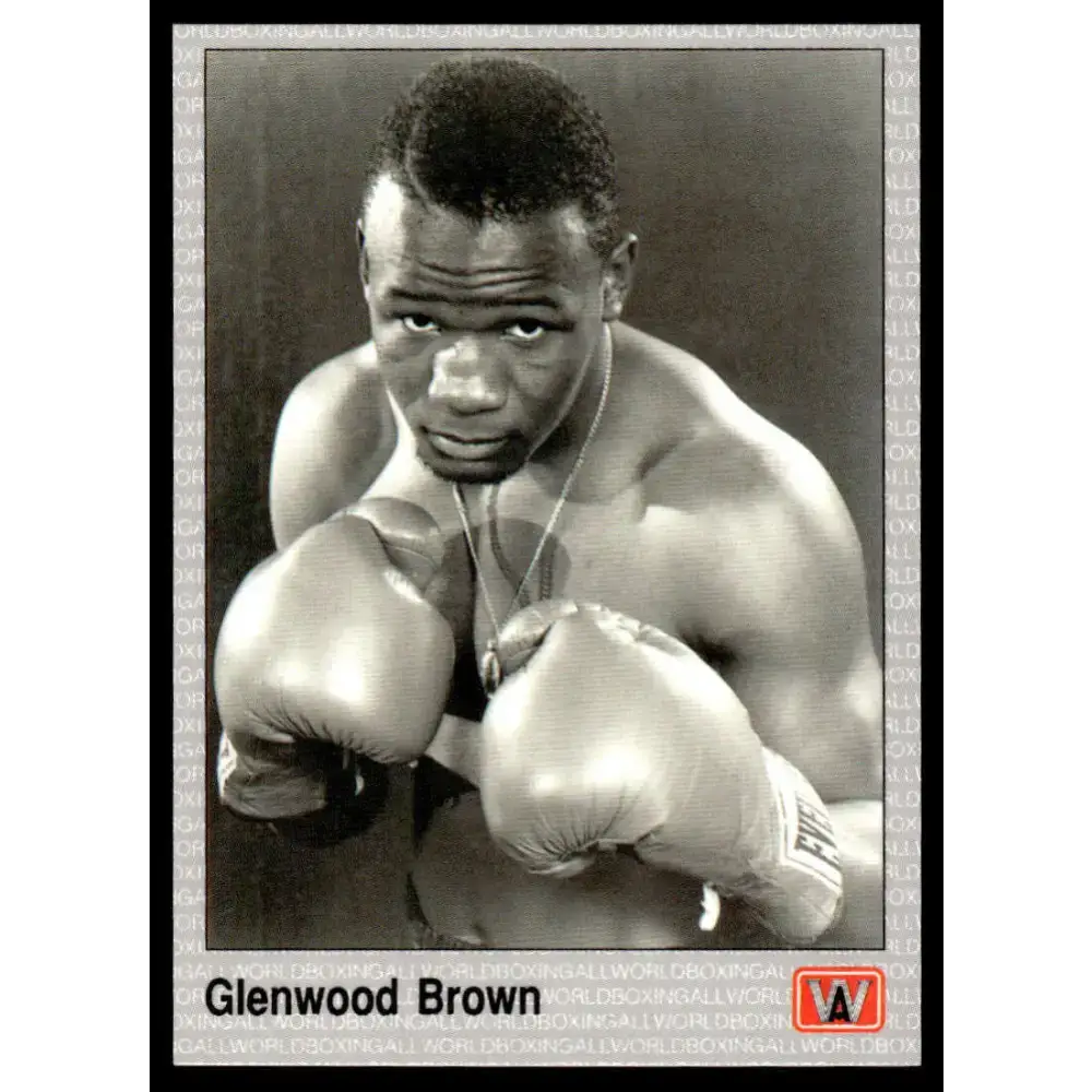 1991 All World #41 Glenwood Brown NM-MT Boxing Card - Boxing Card Single