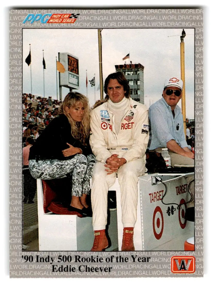 1991 All World #46 ’90 Indy 500 Rookie of the Year Eddie Cheever - Racing Card Single