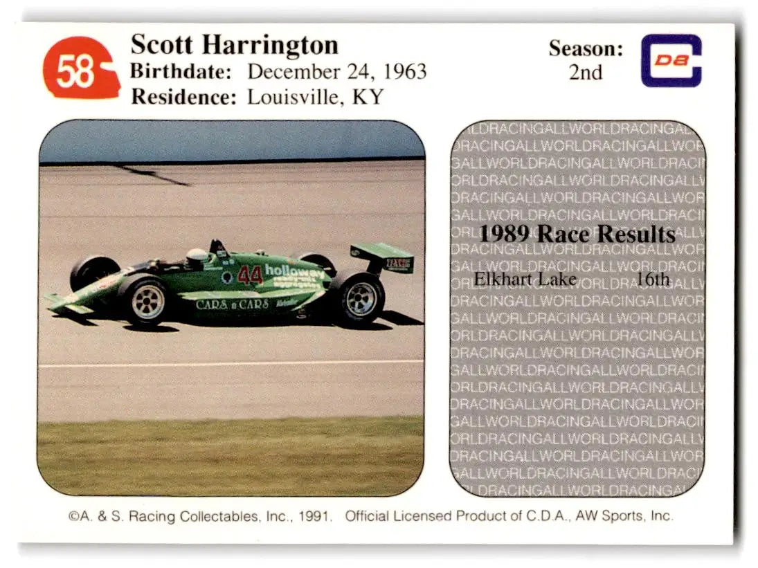 1991 All World #58 Scott Harrington - Other